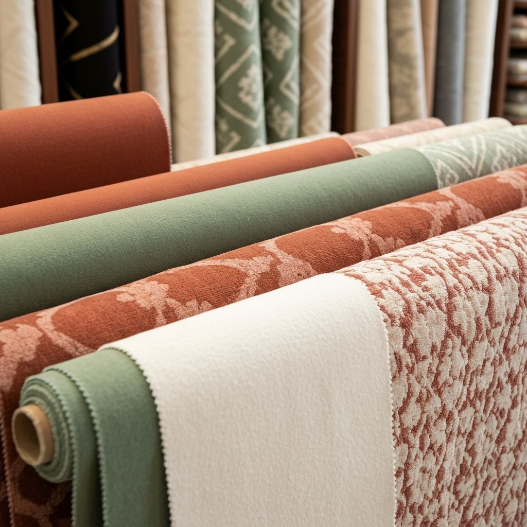 Échantillons de tissus d'ameublement